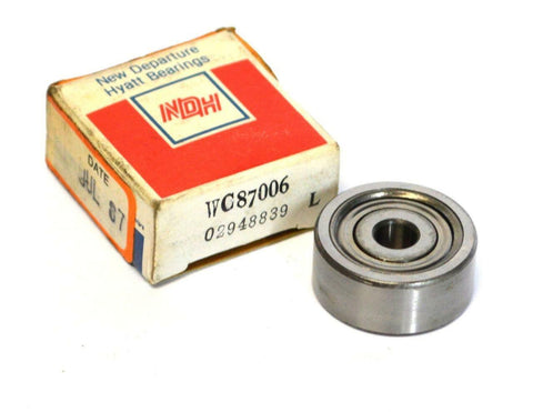 NEW NDH WC87006 SINGLE ROW BALL BEARING 6 MM X 24 MM X 10.32 MM (3 AVAILABLE)