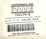 ARO Module/Air 104174-2 Shut Off Valve 1/4" (9 Available)