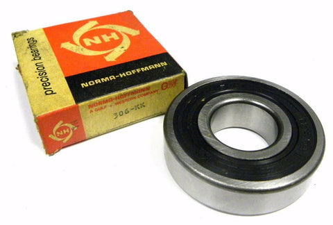 NEW NORMA-HOFFMANN 306-KK SEALED BEARING 30 MM X 72 MM X 19 MM