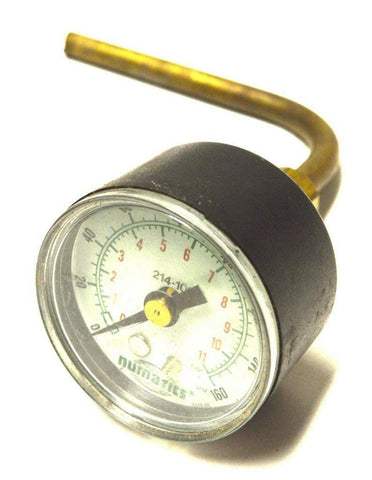 NUMATICS ROUND PRESSURE GAUGE 0-250 PSI 0-16 BAR