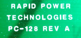 Rapid Power Technologies PC-128 REV. A SCR Snubber Circuit Board PCU1-94VO 17/92