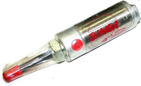 Bimba 1" Stroke 1 1/2" Bore Stainless Spring Return Air Cylinder 171-NTR New