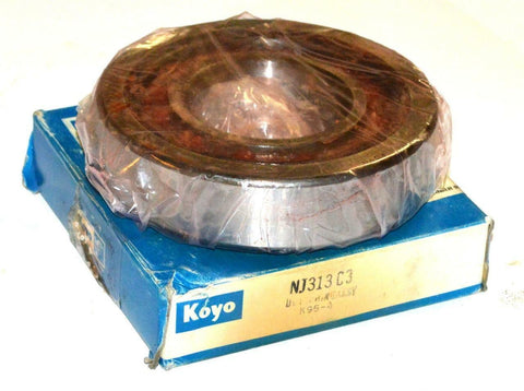 NEW KOYO NJ313 C3 CYLINDRICAL ROLLER BEARING 65 MM X 140 MM X 33 MM