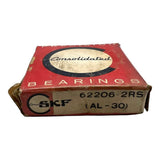 Consolidated Precision Bearings 62206-2RS Ball Bearing 30mm X 62mm X 20mm