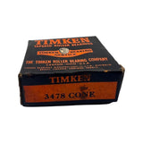 Timken 3478 Tapered Roller Bearing Cone