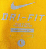 Nike Men's Dri-Fit Pittsburgh Steelers NFL Football Yellow Shirt Size Large