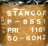 STANCOR P-8551 TRANSFORMER 115 VOLTS PRIMARY 24 VOLTS @ 1.0 AMPS SECONDARY