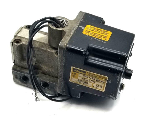 Parker CCJ137B01 Spring Return Solenoid Valve VAC-150 PSI