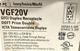 Cooper VGF20V GFCI Duplex Receptacle 2 Pole 3 Wire 20A 125V  NEMA 5-20R (4 Pack)