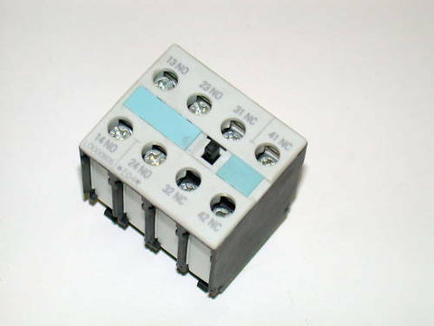 SIEMENS AUXILIARY CONTACT BLOCK MODEL 3RH19211FA22