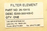 Van Air 26-10415 Filter Element