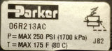 Parker 06R213AC Air Regulator Valve 1/2" NPT 250 PSI 175°F Max