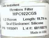 General Electric GE MPC922CGS Memtrex Filter 0.2 Micron 19.79in 1188041