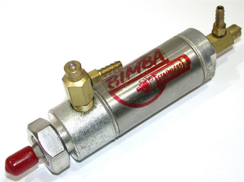 BIMBA 3/4" STAINLESS 1 1/16" BORE AIR CYLINDER SR-090.75-D W/ AIR PORTS