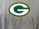 Nike Dri-Fit Men's Green Bay Packers Just Do it NFL Gray Shirt Size XXL