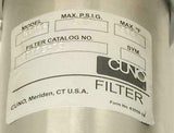 New Cuno  CT102 Stainless Steel Filter Housing 22" Length 3/4 NPT 300 PSI Max.