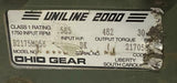 Ohio Gear B2175MQ56 Uniline 2000 Worm Gear Speed Reducer .585 HP Torque 482