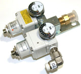 UP TO 2 NEW SMC PRECISION 116 PSI AIR REGULATOR ASSEMBLY W/ GAUGE IR1020-N01-X24