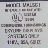 Skyline Displays MALSC1 Skytrax Light Bracket / Arm 118V 85A 60HZ