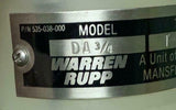 Warren Pump DA 3/4 535-038-000 Pump Type T-1-PP