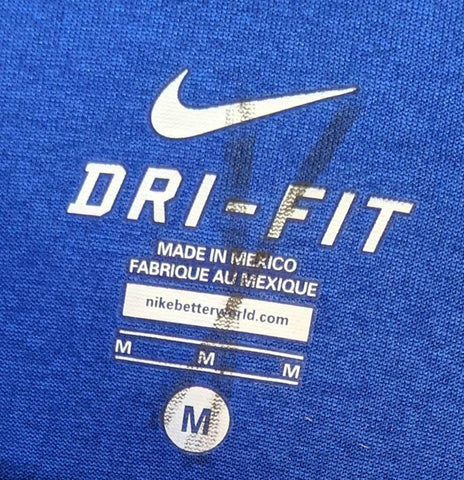 Nike Dri-Fit New York Giants NFL Equipment Short Sleeve Shirt, Tag Size L