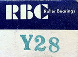 RBC Y28 Yoke Roller Bearing 0.2500" X 0.8750" X 0.5000"