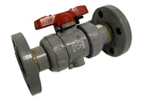 Asahi V2ALVCES8025 1" PVC Ball Valve 230 PSI 1 MPa