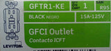 Leviton GFTR1-KE GFCI Wall Outlet 15A 125V - Black