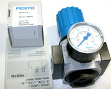 Up to 2 New Festo LR-3/8-D-7-MIDI -3/8 npt Air Pressure Regulator W/ Gage 162585