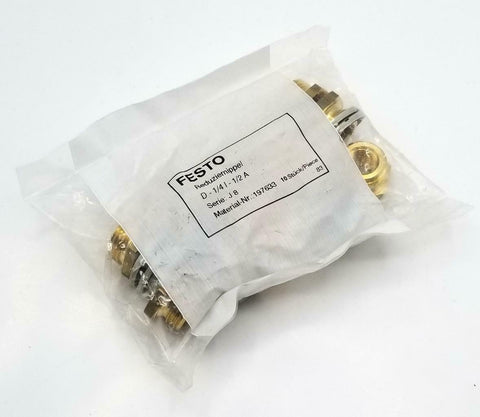 Festo D-1/4I-1/2A Reducing Nipple 197633 (Lot of 10)