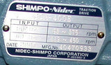 New Shimpo-Nidec  SCM-400E  Adjustable  Traction Drive 3-Phase