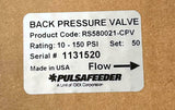 Pulsafeeder RS580021-CPV Back Pressure Valve 10-150 PSI