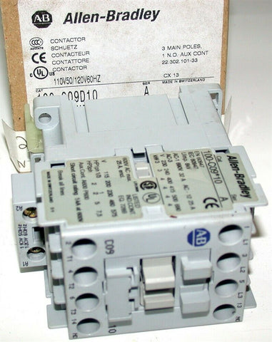 Allen Bradley 9 Amp Contactor 100-C09D10 NIB