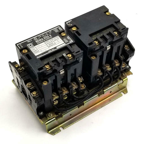 Square D 8702SB0-4 Reversing Contactor 120 V Nema Size 0