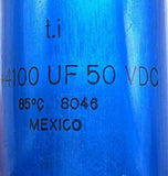 T.I 8046 Capacitor 4100 uF 50 VDC (2 Available)