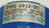 Balston  A912-DX  Pneumatic Air Filter 1/4 NPT  150 PSIG Max.