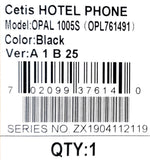 Cetis OPAL-1005S Hotel Phone 1904112119 Black