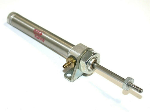 BIMBA 1" STROKE SPRING RETURN STAINLESS AIR CYLINDER W/ MOUNT 0071-R