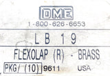 DME LB19 Brass FlexoLap (R) Lapping Barrel 9/32" Barrel