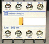 TELEMECANIQUE AUXILIARY CONTACT BLOCK MODEL LA1DN40   (15 AVAILABLE)