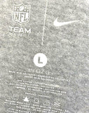 Nike NFL Team Apparel Men's Detroit Lions Gray Short Sleeve Shirt Size Large