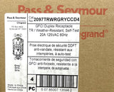 Pass & Seymour Legrand 2097TRWRGRYCCD4 GFCI Duplex Receptacle 20A 125VAC -4 Pack