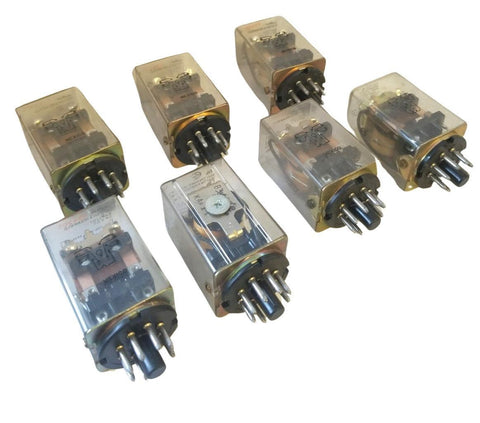 AMF Potter & Brumfield KAP11DY Relay 24VDC 5A 120VAC 1PH (Lot of 7)