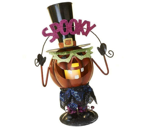 Whimsical Spooky Pumpkin W/LED Candle Halloween Decoration (400 Available)