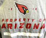 Nike NFL Team Apparel Men's Property of Arizona Cardinals 1920 Gray Shirt Size L