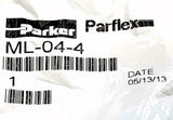 Parker ML-04-4 Fast-Stor Air Hose Fitting 1/4" Hose ID (4 Available)