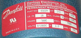 New Danfoss  03229  Permanent Magnet DC Motor 180 VDC  1/2 HP 1800 RPM