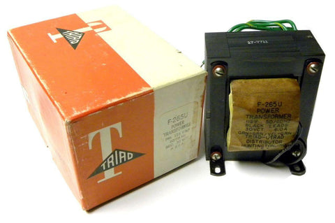 TRIAD POWER TRANSFORMER 115V 50/60HZ SECONDARY 30VCT 6.0A MODEL F-265U