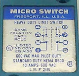 New Honeywell Micro Switch  LSF2B  Heavy Duty Oil Tight Limit Switch 600 VAC