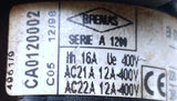 Bremas CA0120002 Serie A1200 Rotary Switch 2-Position 12A 380V